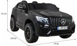 Samochód elektryczny dla dzieci Mercedes GLC 63S, czarny