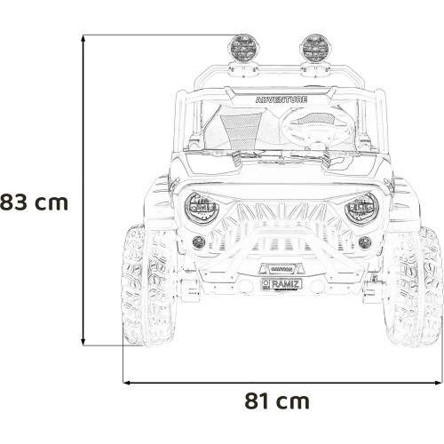 Pojazd terenowy PASSION 4x4, czerwony