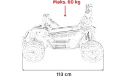 SPEEDY 4x4 różowy pojazd buggy