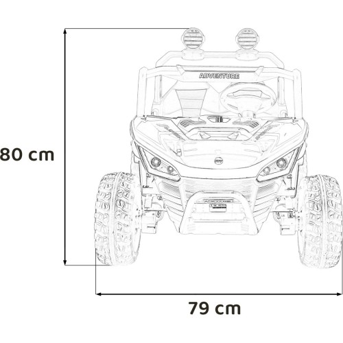 Pojazd elektryczny buggy SPEEDY 4x4, czarny