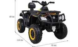 Quad XT-SPEED 4x4, żółty