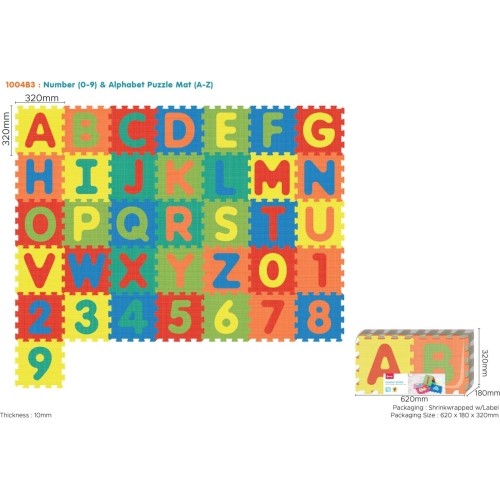 Numbers and letters mat