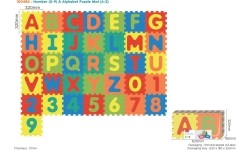 Numbers and letters mat