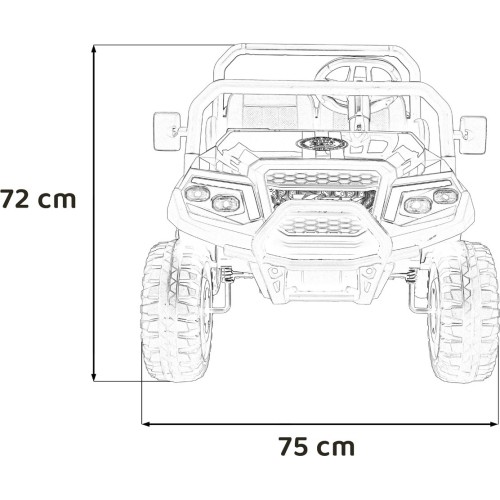 Pojazd elektryczny Champion Pick-Up, biały