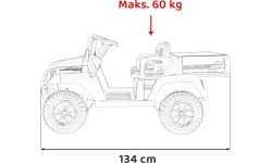 Pojazd elektryczny Champion Pick-Up, biały