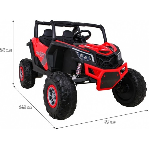 Pojazd elektryczny Buggy UTV-MX, czerwony