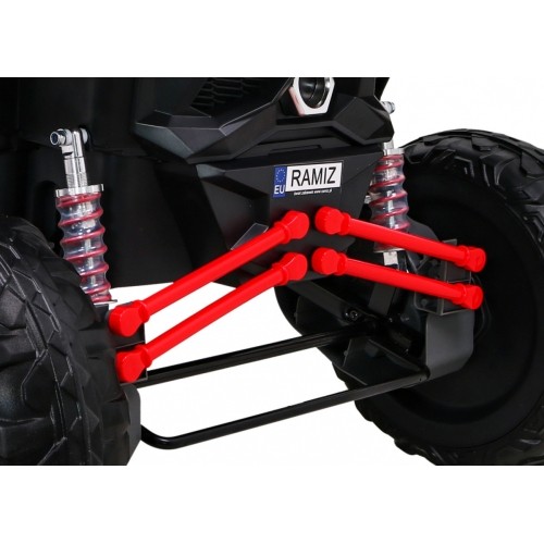 Pojazd elektryczny Buggy UTV-MX, czerwony