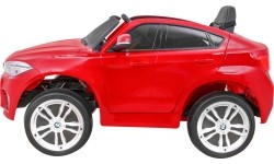Pojazd elektryczny BMW X6M czerwony