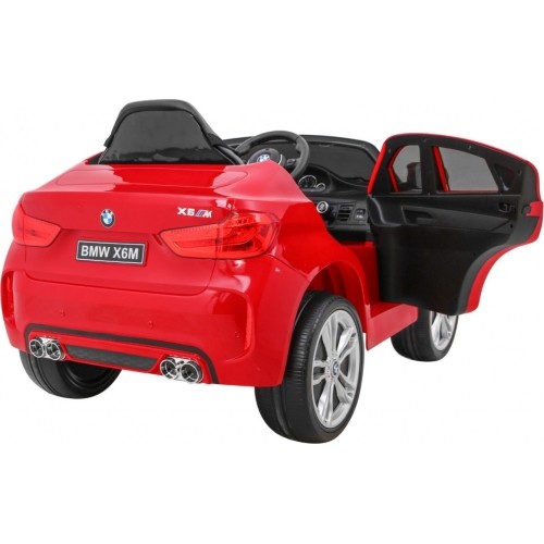 Pojazd elektryczny BMW X6M czerwony
