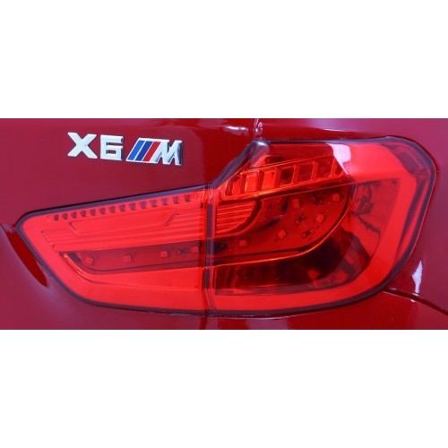 Pojazd elektryczny BMW X6M czerwony