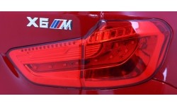 Pojazd elektryczny BMW X6M czerwony