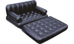 Materac Welurowy z Pompką 185 76 28cm BESTWAY
