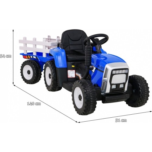 Traktor z przyczepą BLOW niebieski