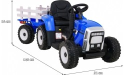 Traktor z przyczepą BLOW niebieski