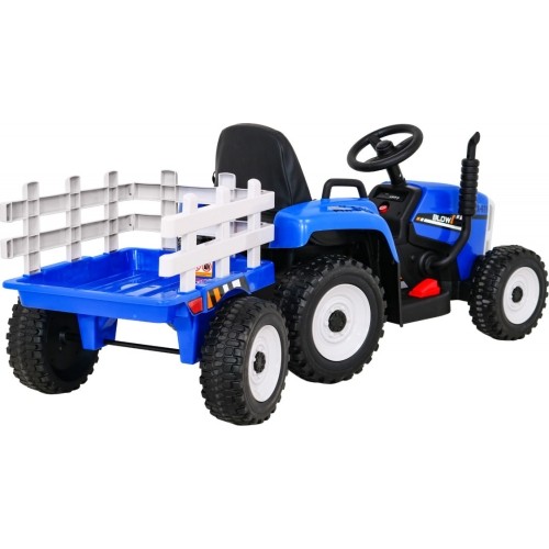 Traktor z przyczepą BLOW niebieski