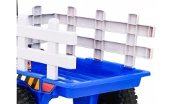Traktor z przyczepą BLOW niebieski