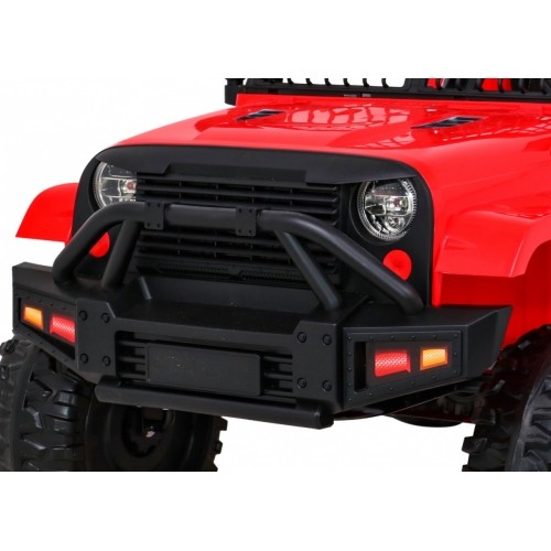 Pojazd elektryczny Jeep Dark Night, czerwony