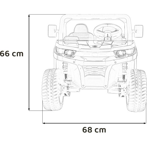 Pojazd elektryczny pick-up Speed 900, zielony