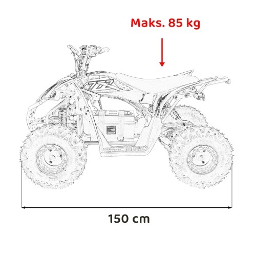 Quad DESERT STORM LIFT, niebieski
