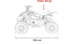 Quad DESERT STORM LIFT, niebieski