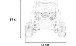 Pojazd elektryczny Madman UTV-MX Buggy, żółty