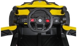 Pojazd elektryczny Madman UTV-MX Buggy, żółty