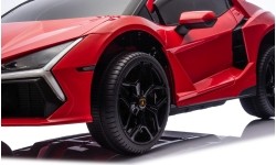 Pojazd elektryczny Lamborghini Revuelto XL, czerwony