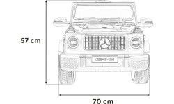 Pojazd elektryczny dla dzieci Mercedes G63, czerwony