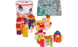 Wooden Blocks City 115pcs. + Sorter