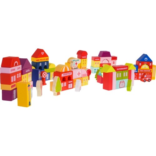 Wooden Blocks City 115pcs. + Sorter