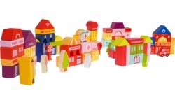 Wooden Blocks City 115pcs. + Sorter