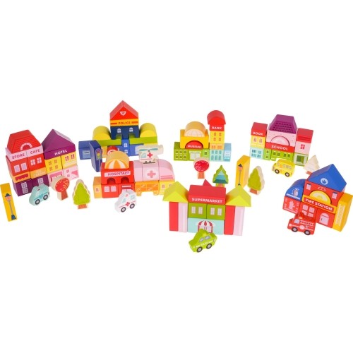 Wooden Blocks City 115pcs. + Sorter
