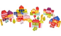 Wooden Blocks City 115pcs. + Sorter