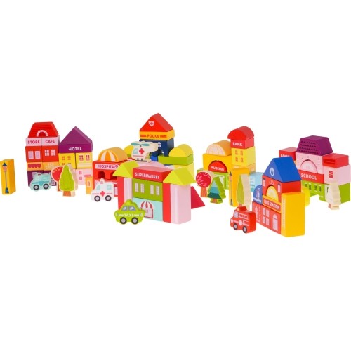 Wooden Blocks City 115pcs. + Sorter
