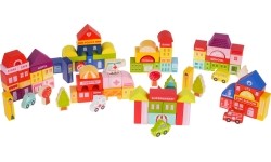 Wooden Blocks City 115pcs. + Sorter
