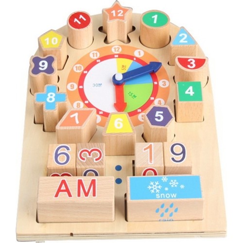 Wooden Clock For Learning