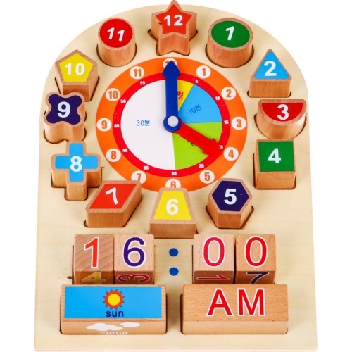 Wooden Clock For Learning