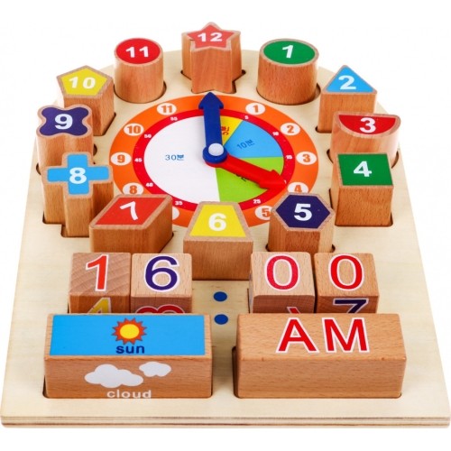 Wooden Clock For Learning