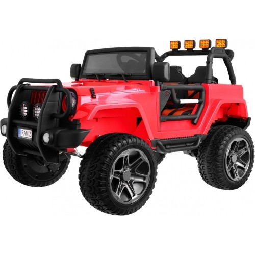 The Monster Jeep 4x4 czerwony