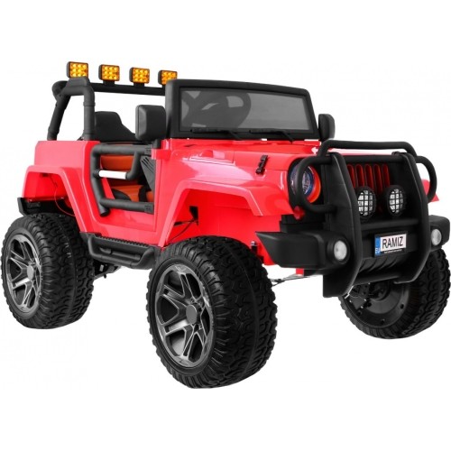 The Monster Jeep 4x4 czerwony