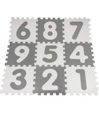 Antybakteryjna mata piankowa Numbers Gray