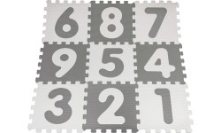 Antybakteryjna mata piankowa Numbers Gray