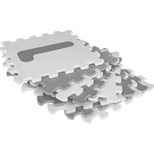 Numbers Gray Antibacterial Foam Mat