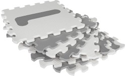 Numbers Gray Antibacterial Foam Mat