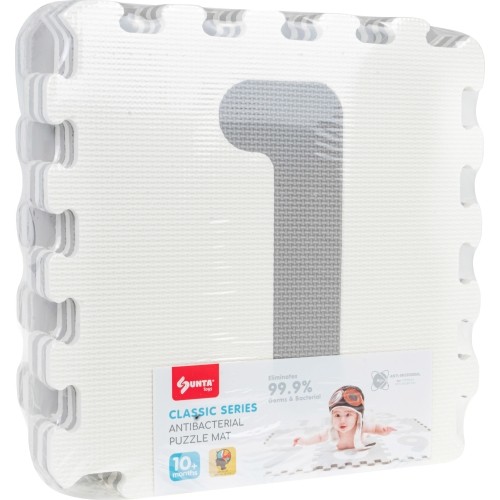 Numbers Gray Antibacterial Foam Mat