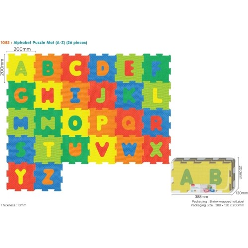 Alphabet puzzle mat