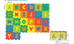 Alphabet puzzle mat