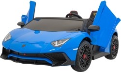 Pojazd elektryczny Lamborghini Aventador SV, niebieski