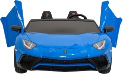 Pojazd elektryczny Lamborghini Aventador SV, niebieski