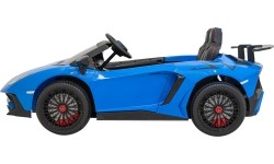 Pojazd elektryczny Lamborghini Aventador SV, niebieski